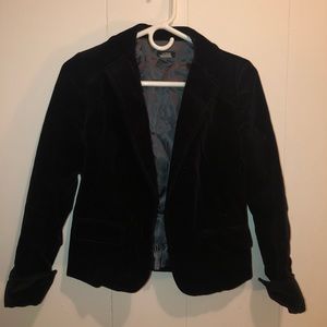 J. Crew Black Velvet Blazer